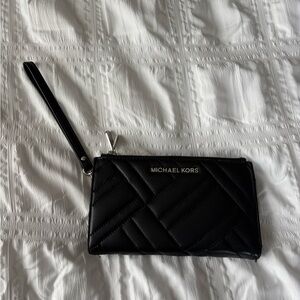 Michael Kohrs Black Quilted Wallet